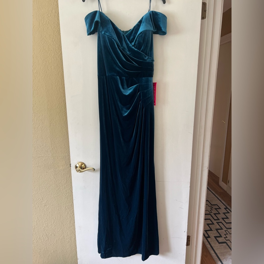 Alex Evenings turquoise gown